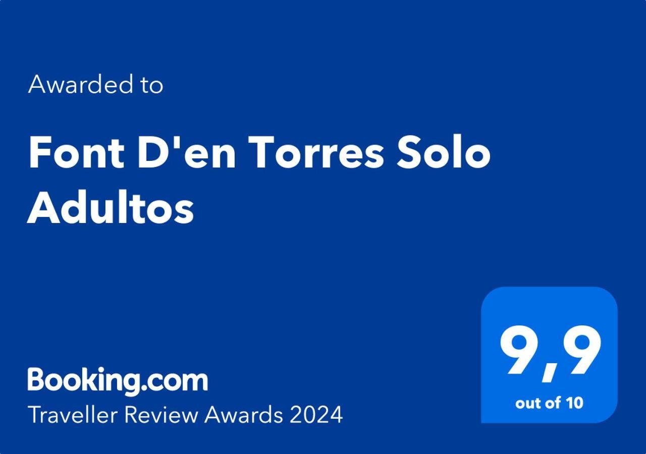 Font D'En Torres Solo Adultos Pensionat Morella Eksteriør billede
